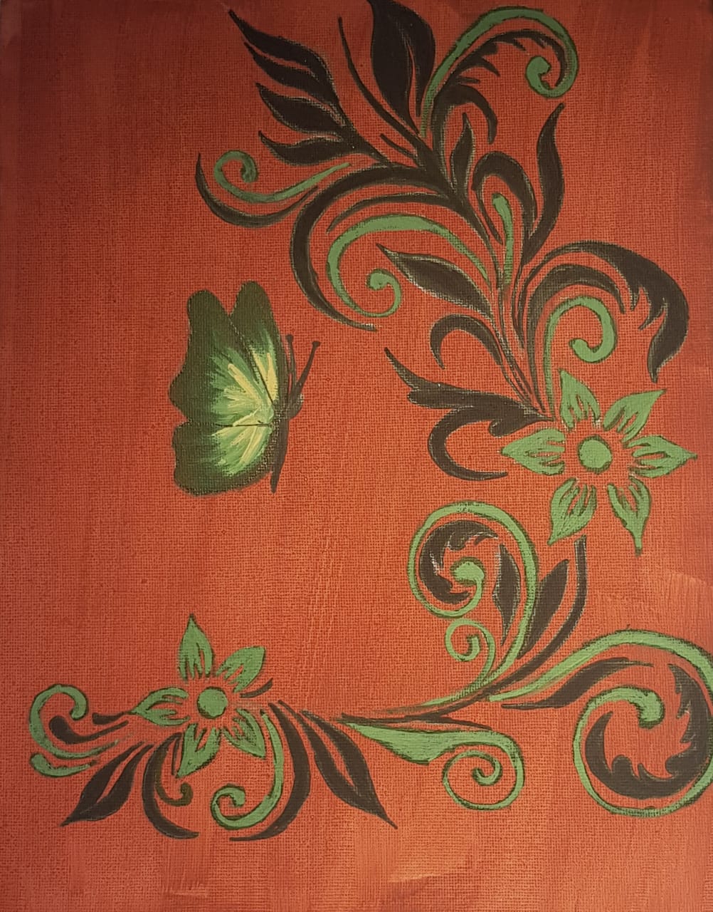 The floral pattern