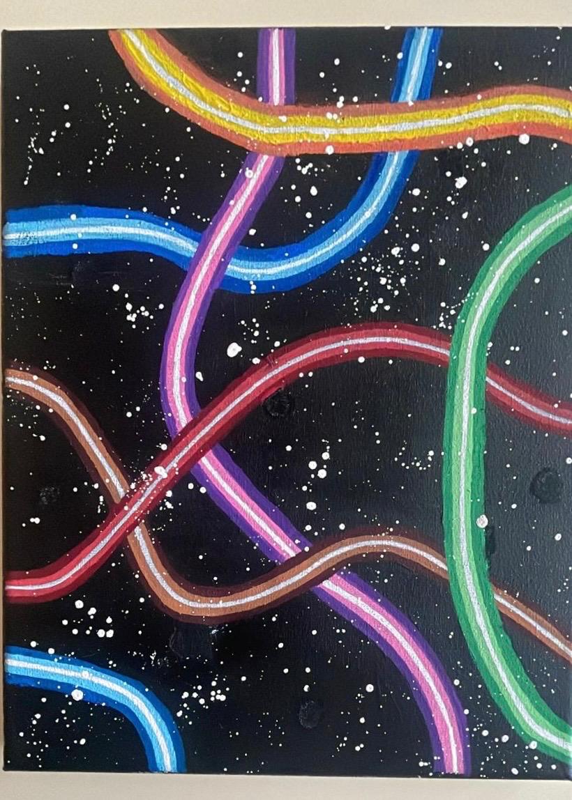 Dark Background Painting